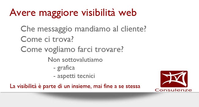 avere maggiore visibilità web