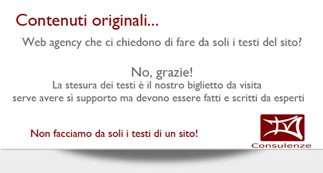 contenuti originali: è un errore fare in casa i testi di un sito, serve supporto