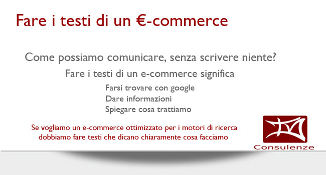 fare i testi di un e-commerce per comunicare con i clienti