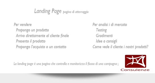 landing page, monitorizza il tuo business, analizza il mercato, parla con il cliente