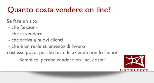 Quanto costa vendere nel web?