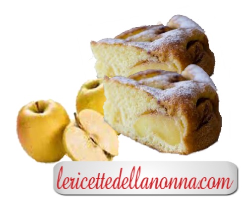 torta di mele di nonna Maria la torta di mele di torta Maria risulta morbida, fresca e leggera. Le mele, poste all'interno dell'impasto diventeranno una fresca crema.