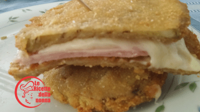 cordon bleu di melanzane ripiene di provola e prosciutto